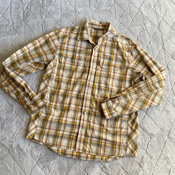 Sitka Gear Globe Trotter Long Sleeve Shirt Plaid Button Down - Picture 1 of 12